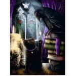 500 pc Ravensburger Puzzle - Black Cat and Raven